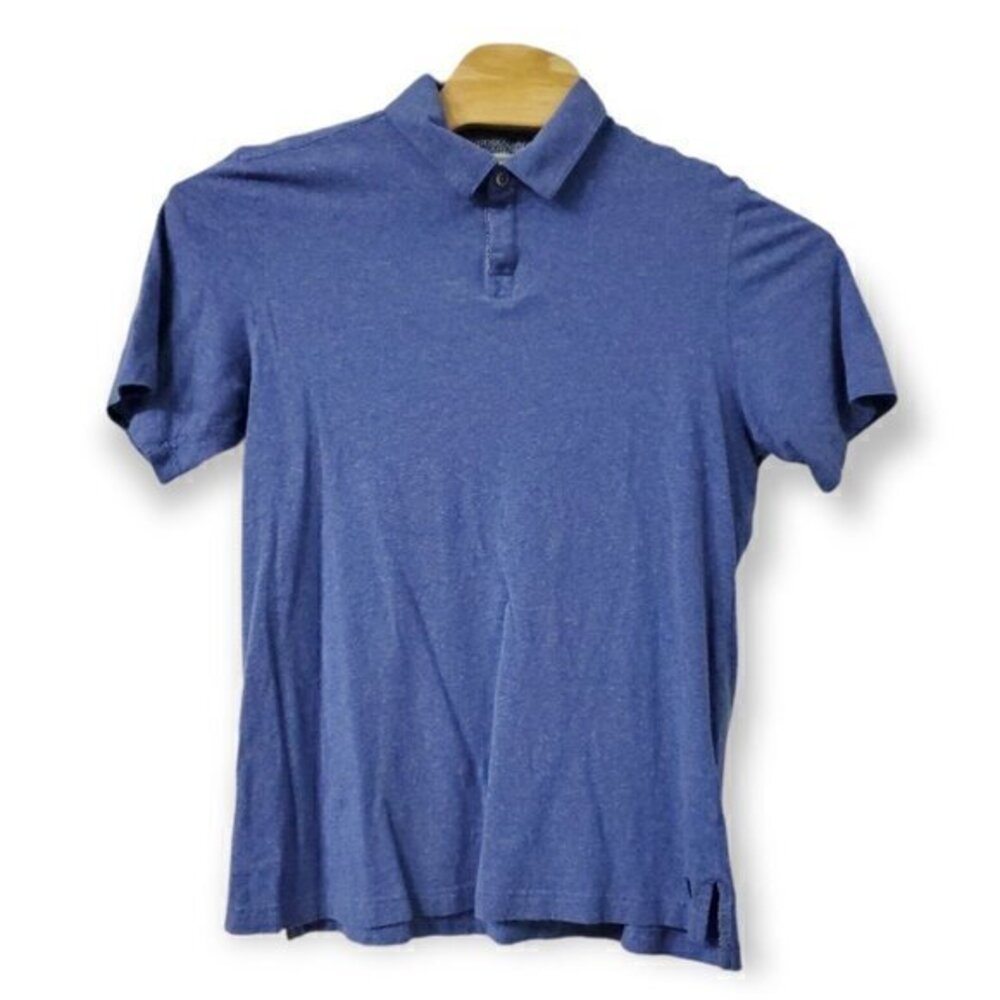 Ashworth Golf Co‎ Mens Large Royal Blue Cotton Polo Shirt Short Sleeve